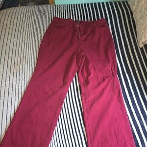 Judy Blue 22W  Wide Leg Red Jeans